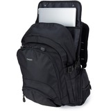 Targus 15.4 - 16 Inch / 39.1 - 40.6cm Classic Backpack, Mochila negro, Ciudad, Unisex, 40,6 cm (16"), Compartimento del portátil, Nylon, Poliéster