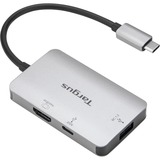 Targus ACA948EU hub de interfaz USB 3.2 Gen 1 (3.1 Gen 1) Type-C 5000 Mbit/s Plata, Hub USB plateado, USB 3.2 Gen 1 (3.1 Gen 1) Type-C, HDMI, USB 3.2 Gen 1 (3.1 Gen 1) Type-A, USB 3.2 Gen 1 (3.1 Gen 1) Type-C, 5000 Mbit/s, Plata, 100 W, USB