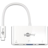 goobay 62100 Adaptador gráfico USB 1920 x 1200 Pixeles Blanco blanco, 1920 x 1200 Pixeles