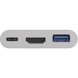 goobay 62104 hub de interfaz USB Tipo C 5000 Mbit/s Blanco, Hub USB blanco, USB Tipo C, HDMI, USB 3.2 Gen 1 (3.1 Gen 1) Type-A, USB Tipo C, 5000 Mbit/s, 60 Hz, 3840 x 2160 Pixeles, Blanco