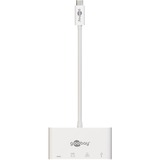 goobay 62105 base para portátil y replicador de puertos Alámbrico USB 3.2 Gen 1 (3.1 Gen 1) Type-C Blanco, Hub USB blanco, Alámbrico, USB 3.2 Gen 1 (3.1 Gen 1) Type-C, Blanco, CE, WEEE, 3840 x 2160 Pixeles, 0,15 m