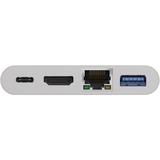 goobay 62105 base para portátil y replicador de puertos Alámbrico USB 3.2 Gen 1 (3.1 Gen 1) Type-C Blanco, Hub USB blanco, Alámbrico, USB 3.2 Gen 1 (3.1 Gen 1) Type-C, Blanco, CE, WEEE, 3840 x 2160 Pixeles, 0,15 m