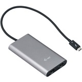 i-tec Thunderbolt 3 Dual Adaptador de Video de HDMI negro, Thunderbolt 3, USB Tipo C, Salida HDMI, 4096 x 2160 Pixeles