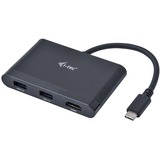 i-tec USB C HDMI Travel Adapter PD/Data, Adaptador negro, USB 3.2 Gen 1 (3.1 Gen 1) Type-C, HDMI, USB 3.2 Gen 1 (3.1 Gen 1) Type-A, USB 3.2 Gen 2 (3.1 Gen 2) Type-C, 5000 Mbit/s, Negro, 60 W, 0,13 m