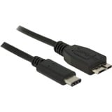 DeLOCK 0.5m USB3.1 C - MicroUSB3.1 B cable USB 0,5 m USB 3.2 Gen 2 (3.1 Gen 2) USB C Micro-USB B Negro negro, 0,5 m, USB C, Micro-USB B, USB 3.2 Gen 2 (3.1 Gen 2), Macho/Macho, Negro