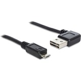 DeLOCK 0.5m, USB2.0-A/USB2.0 Micro-B cable USB 0,5 m USB A Micro-USB B Negro negro, USB2.0-A/USB2.0 Micro-B, 0,5 m, USB A, Micro-USB B, USB 2.0, Macho/Macho, Negro