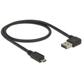 DeLOCK 0.5m, USB2.0-A/USB2.0 Micro-B cable USB 0,5 m USB A Micro-USB B Negro negro, USB2.0-A/USB2.0 Micro-B, 0,5 m, USB A, Micro-USB B, USB 2.0, Macho/Macho, Negro