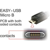 DeLOCK 0.5m, USB2.0-A/USB2.0 Micro-B cable USB 0,5 m USB A Micro-USB B Negro negro, USB2.0-A/USB2.0 Micro-B, 0,5 m, USB A, Micro-USB B, USB 2.0, Macho/Macho, Negro