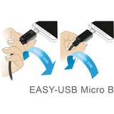 DeLOCK 0.5m, USB2.0-A/USB2.0 Micro-B cable USB 0,5 m USB A Micro-USB B Negro negro, USB2.0-A/USB2.0 Micro-B, 0,5 m, USB A, Micro-USB B, USB 2.0, Macho/Macho, Negro