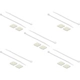 DeLOCK 18677 soporte para brida Blanco Nylon 10 pieza(s), Atacables  blanco, Blanco, Nylon, 10 pieza(s)