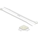 DeLOCK 18677 soporte para brida Blanco Nylon 10 pieza(s), Atacables  blanco, Blanco, Nylon, 10 pieza(s)
