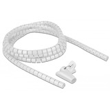 DeLOCK 18839 protector de cable Pasacables de suelo Blanco, Manguera de cable blanco, Pasacables de suelo, Blanco, Polietileno, 2,5 m, 1,5 cm