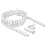 DeLOCK 18840 protector de cable Pasacables de suelo Blanco, Manguera de cable blanco, Pasacables de suelo, Blanco, Polietileno, 2,5 m, 2 cm