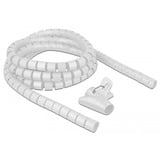 DeLOCK 18841 protector de cable Pasacables de suelo Blanco, Manguera de cable blanco, Pasacables de suelo, Blanco, Polietileno, 2,5 m, 2,5 cm