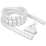 DeLOCK 18842 protector de cable Pasacables de suelo Blanco, Manguera de cable blanco, Pasacables de suelo, Blanco, Polietileno, 2,5 m, 3 cm