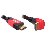 DeLOCK 2m HDMI cable HDMI HDMI tipo A (Estándar) Negro, Rojo negro/Rojo, 2 m, HDMI tipo A (Estándar), HDMI tipo A (Estándar), 10,2 Gbit/s, Negro, Rojo