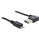 DeLOCK 2m USB 2.0 A - micro-B m/m cable USB USB A Micro-USB B Negro negro, 2 m, USB A, Micro-USB B, USB 2.0, Macho/Macho, Negro
