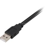 DeLOCK 2x USB2.0-A male / USB mini 5-pin cable USB 1 m USB A Mini-USB B Negro, Cable Y negro/Rojo, 1 m, USB A, Mini-USB B, Macho/Macho, Negro