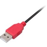 DeLOCK 2x USB2.0-A male / USB mini 5-pin cable USB 1 m USB A Mini-USB B Negro, Cable Y negro/Rojo, 1 m, USB A, Mini-USB B, Macho/Macho, Negro