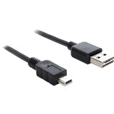 DeLOCK 3m USB 2.0 A - mini USB m/m cable USB USB A Mini-USB B Negro negro, 3 m, USB A, Mini-USB B, USB 2.0, Macho/Macho, Negro