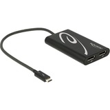 DeLOCK 62708 adaptador de cable de vídeo 0,27 m Negro negro, 0,27 m, 4096 x 2160 Pixeles, Negro, 60 mm, 99 mm, 16 mm