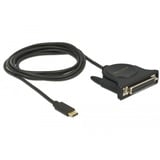 DeLOCK 62980 cable paralelo 1,8 m Negro negro, USB Type C, Paralelo, 1,8 m, Negro