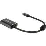 DeLOCK 62988 adaptador de cable de vídeo 0,2 m USB Tipo C HDMI tipo A (Estándar) Gris gris oscuro, 0,2 m, USB Tipo C, HDMI tipo A (Estándar), Macho, Hembra, Derecho