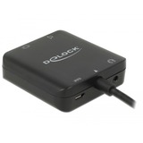 DeLOCK 63276 adaptador de cable de vídeo HDMI tipo A (Estándar) Negro negro, HDMI tipo A (Estándar), HDMI tipo A (Estándar), Macho, Hembra, 3840 x 2160 Pixeles, 3840 x 2160