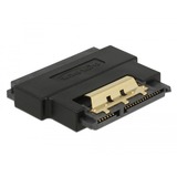 DeLOCK 63945 cambiador de género para cable SATA 22 pin Negro, Adaptador negro, SATA 22 pin, SATA 22 pin, Negro