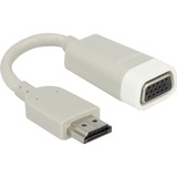 DeLOCK 65469 adaptador de cable de vídeo VGA (D-Sub) HDMI tipo A (Estándar) Blanco gris, VGA (D-Sub), HDMI tipo A (Estándar), Macho, Hembra, Blanco