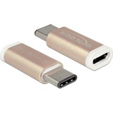DeLOCK 65677 cambiador de género para cable USB 2.0-C USB 2.0 Micro-B Cobre, Adaptador cobre, USB 2.0-C, USB 2.0 Micro-B, Cobre
