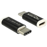 DeLOCK 65678 cambiador de género para cable USB 2.0-C USB 2.0 Micro-B Negro, Blanco, Adaptador negro, USB 2.0-C, USB 2.0 Micro-B, Negro, Blanco