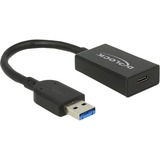 DeLOCK 65698 cable USB 0,15 m USB 3.2 Gen 2 (3.1 Gen 2) USB A USB C Negro, Adaptador negro, 0,15 m, USB A, USB C, USB 3.2 Gen 2 (3.1 Gen 2), Macho/Hembra, Negro