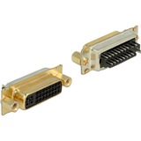 DeLOCK 65884 conector DVI 24+5 Negro, Oro, Enchufe plateado, DVI 24+5, Negro, Oro, Oro, 36,8 mm, 14,2 mm, 17,7 mm