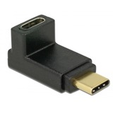 DeLOCK 65914 cambiador de género para cable 1 x USB Type-C Male 1 x USB 3.1 Gen 2 Type-C™ female Negro, Adaptador negro, 1 x USB Type-C Male, 1 x USB 3.1 Gen 2 Type-C™ female, Negro