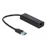 DeLOCK 66299 adaptador y tarjeta de red Ethernet 5000 Mbit/s negro, Alámbrico, USB, Ethernet, 5000 Mbit/s, Negro