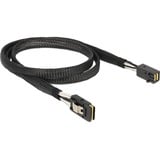 DeLOCK 83389 cable Serial Attached SCSI (SAS) 1 m Negro negro, 1 m, Mini SAS HD x 4 SFF 8643, Mini SAS x 4 36 Pin SFF 8087, Macho/Macho, Negro