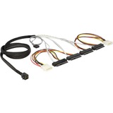 DeLOCK 83390 cable Serial Attached SCSI (SAS) 0,5 m Multicolor, Adaptador 0,5 m, 1 x Mini SAS HD x 4 SFF 8643, 4 x SAS 29p SFF 8482, Macho/Hembra, Multicolor