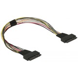 DeLOCK 84824 cable de alimentación interna SATA de 15 pines, SATA de 15 pines, Negro