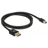 DeLOCK 84927 cable DisplayPort 1 m Mini DisplayPort Negro negro, 1 m, Mini DisplayPort, DisplayPort, Macho, Macho, 7680 x 4320 Pixeles