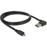 DeLOCK 85165 cable USB 1 m USB 2.0 USB A Micro-USB B Negro negro, 1 m, USB A, Micro-USB B, USB 2.0, Negro