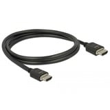 DeLOCK 85293 cable HDMI 1 m HDMI tipo A (Estándar) Negro negro, 1 m, HDMI tipo A (Estándar), HDMI tipo A (Estándar), 3D, 48 Gbit/s, Negro