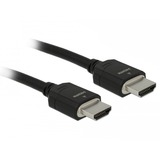 DeLOCK 85293 cable HDMI 1 m HDMI tipo A (Estándar) Negro negro, 1 m, HDMI tipo A (Estándar), HDMI tipo A (Estándar), 3D, 48 Gbit/s, Negro