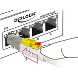 DeLOCK 85330 cable de red Blanco 0,5 m Cat6a S/FTP (S-STP) blanco, 0,5 m, Cat6a, S/FTP (S-STP), RJ-45, RJ-45