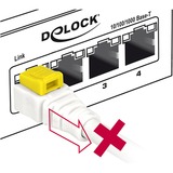 DeLOCK 85330 cable de red Blanco 0,5 m Cat6a S/FTP (S-STP) blanco, 0,5 m, Cat6a, S/FTP (S-STP), RJ-45, RJ-45