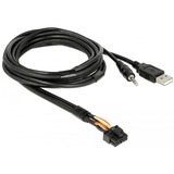 DeLOCK 85718 cable USB 1,5 m USB A Negro, Cable alargador negro, 1,5 m, USB A, USB A, Negro