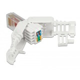 DeLOCK 86416 conector RJ-45 Blanco, Enchufe blanco, RJ-45, Blanco, Cat6, U/UTP (UTP), 18 mm, 52,8 mm