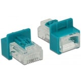 DeLOCK 86425 bloqueador de puerto Llave de bloqueador de puerto RJ-45 Rojo 6 pieza(s), Soporte turquesa, Llave de bloqueador de puerto, RJ-45, Rojo, 6 pieza(s), Bolsa de plástico, 23 mm