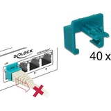 DeLOCK 86446 conector, Soporte turquesa, 40 pieza(s)