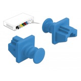 DeLOCK 86509 tapón antipolvo para puerto 10 pieza(s) RJ-45, Tapa protectora azul, RJ-45, Plástico, Azul, Conmutador (dispositivo de red), 18 mm, 21 mm